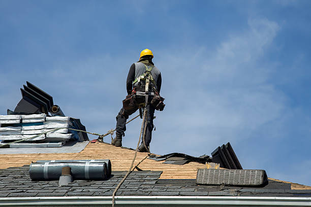 Professional Gutter Installation technician working in Chesterfield, VA